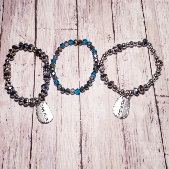 Boho Bracelets Live Now Stretchy Set - Picture 3 of 5